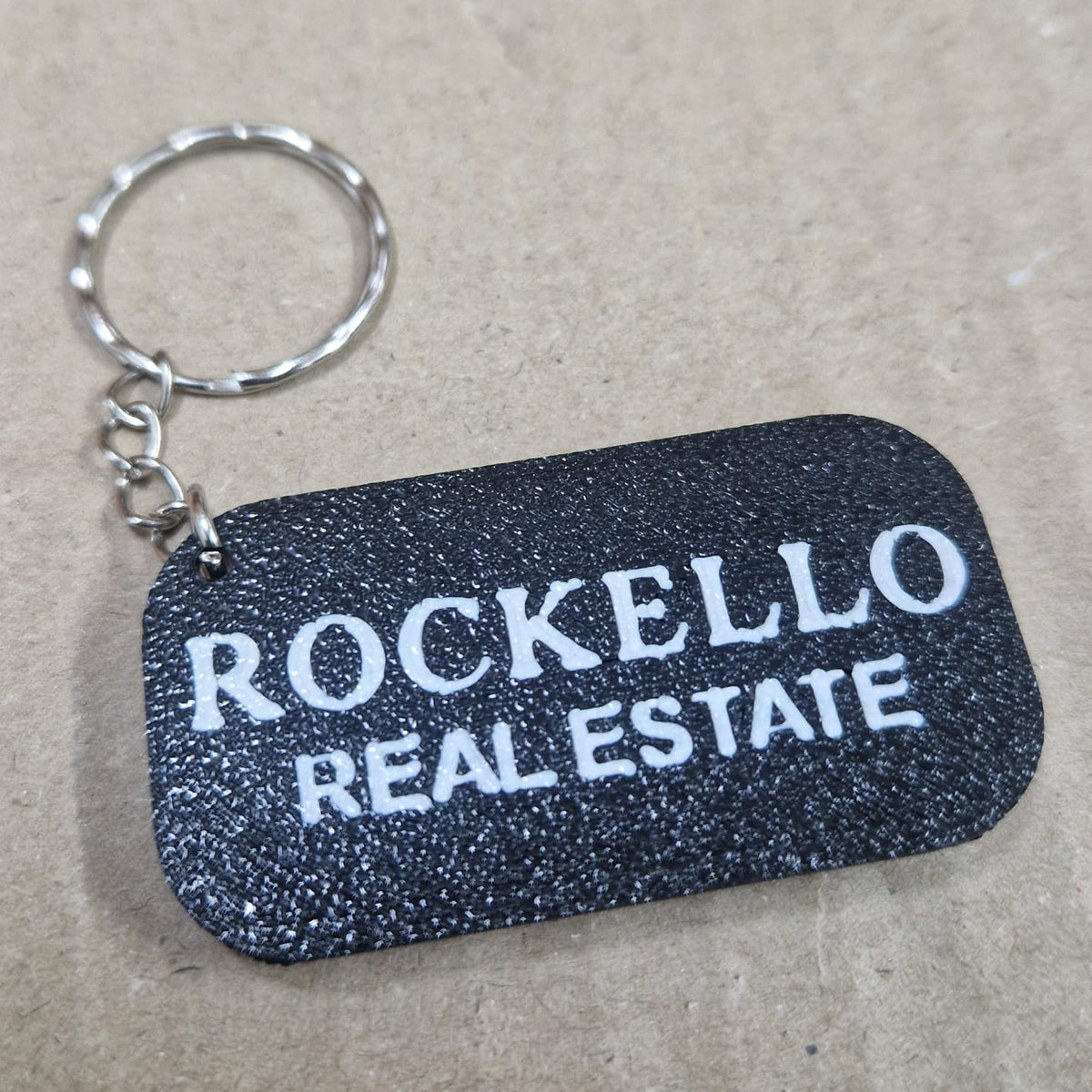 Custom Keyring for Rockello Real Estate with Shopping Cart Coin integrated (NTC Optional)