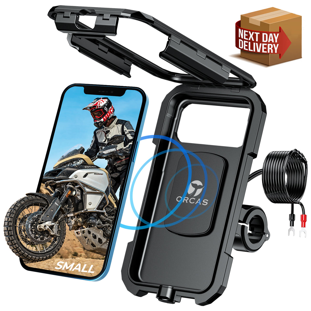Orcas Motorbike Phone Holder Wireless Charger
